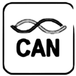 CAN logo with a stylised infinity symbol above the word 'CAN' on a black background.