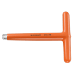 Facom VSE series 1,000 Volt insulated 1/2 handle S.121AVSE, orange electrical tool for high-voltage work.