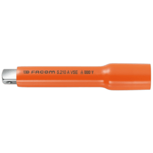 Facom VSE series 1,000 Volt insulated 1/2 extension S.210AVSE in orange with black text.