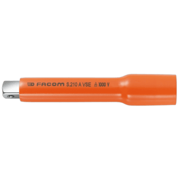 Facom VSE series 1,000 Volt insulated 1/2 extension S.210AVSE in orange with black text.