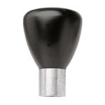 Close-up of a black Facom S.305P swivel handle with metal base for industrial use.