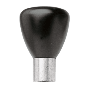 Close-up of a black Facom S.305P swivel handle with metal base for industrial use.