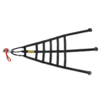 Sabelt Triangle Assembly for Racing Net High, a lightweight black metal structure with multiple attachment points for racing safety equipment.