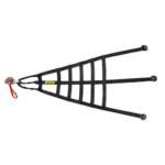 Sabelt Racewear ladder for safety harnesses, black with red quick-release buckle, used in motorsport safety equipment.