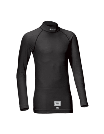 Black Grand Prix Racewear racing top designed for motorsport enthusiasts and professionals, featuring high-performance fabric and ergonomic fit.