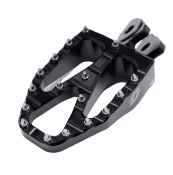 High-performance racing footpeg for motorcycle racing, featuring durable metal construction and adjustable positioning for optimal rider control.
