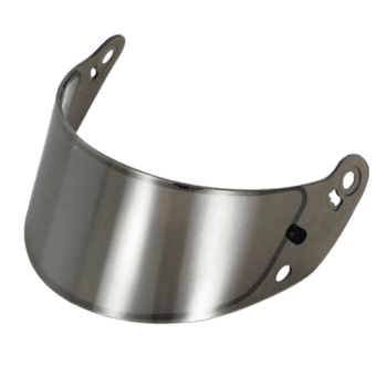 Motorcycle helmet visor from Grand Prix Racewear, designed for racing safety and style.
