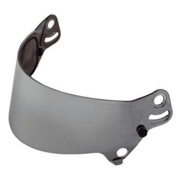 Grand Prix Racewear motorcycle helmet visor in clear, high-quality polycarbonate for optimal visibility and protection.