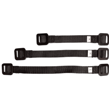 Set of three Simpson Hybrid Centre Tethers in small, medium, and large sizes for racewear safety.