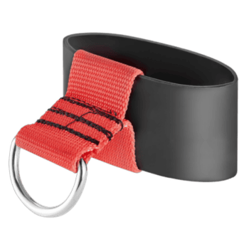 Grand Prix Racewear heat shrink sheath with metal D ring for safety and durability.