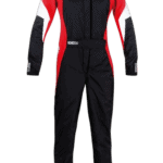 Sparco Competition Female Race Suit - Black / Red / White