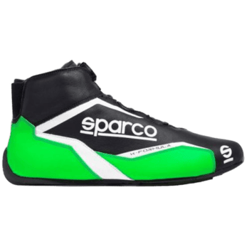 SPA00129832NRVF Black/Fluro Green Sparco K-Formula Kart Boots Junior
