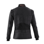 Black Grand Prix Racewear racing jacket with protective padding and high-quality materials for motorsport safety.