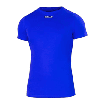 Blue Grand Prix Racewear T-shirt with racing logo, ideal for motorsport enthusiasts and racers.
