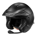 Sparco 8860 Jet Helmet made from lightweight carbon fibre with aerodynamic design for racing safety.