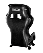 Sparco racing seat made from lightweight carbon fibre, designed for motorsport safety and performance.