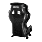 Sparco racing seat shell made of lightweight carbon fibre for motorsport safety and performance.