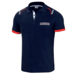 SPA01276 Sparco Polo Embroideries Martini Racing Shirt - Navy Blue