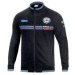 01278MR Sparco Full Zip Sweatshirt Martini Racing - Black
