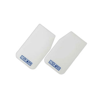 Sparco Mud Flap Pair White