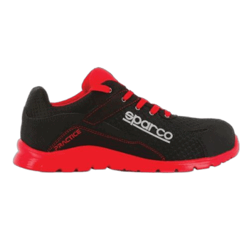 Sparco Practice Mechanics Shoe - Black/Red