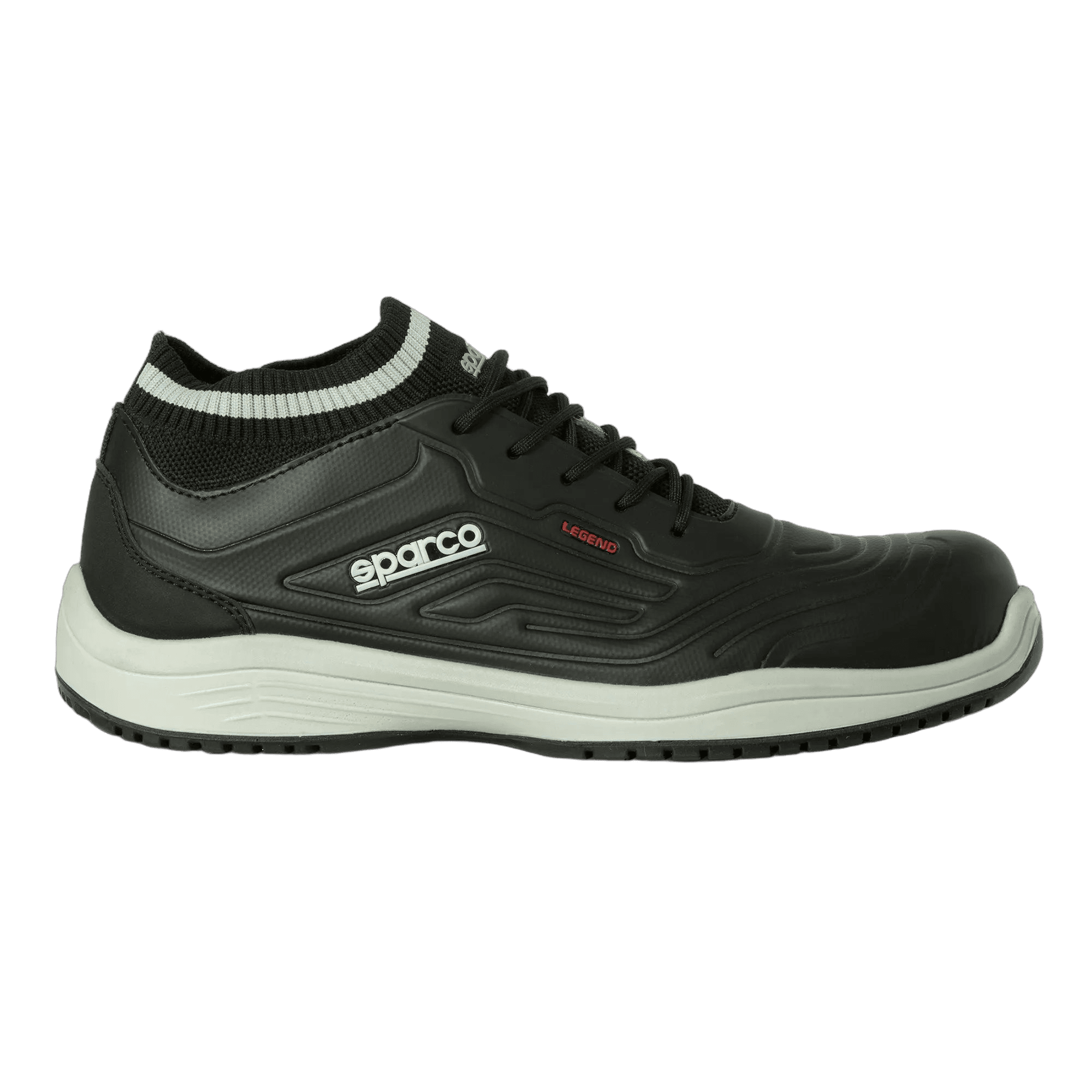 Sparco Legend S1P Mechanics Shoe - Junior - Black/Grey