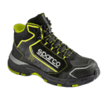 Sparco All Road H S3 ESD Mechanics Shoe - Black/Fluroyellow