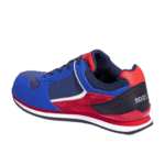 Colourful Grand Prix Racewear racing shoe with blue, red, and black accents, designed for motorsport enthusiasts and professional racers.