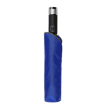 Blue and black Grand Prix Racewear racing umbrella with compact design for motorsport events.