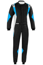 Sparco Superleggera Race Suit - Black / Cyan
