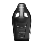 Sparco racing seat with ergonomic design and black finish, ideal for motorsport safety and comfort.