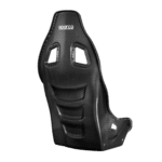 Sparco racing seat made from lightweight carbon fibre for motorsport safety and performance.