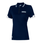 spa_013036l_bm Sparco Zip Polo Shirt - Women