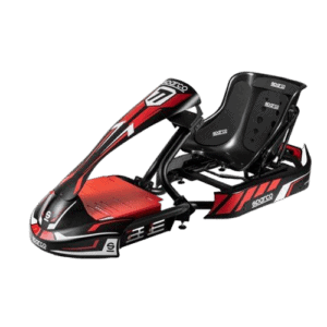 Grand Prix Racewear go-kart with racing seat and safety features for competitive karting.