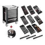 Facom 8 Dr. Roll Cab With Tools, Black Spotlightjet8mg