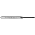 Facom standard drift punch with a silver finish and black handle, used for precision metalwork and automotive tasks.