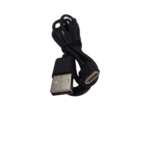 Black USB charging cable with USB-C and USB-A connectors for Grand Prix Racewear products.