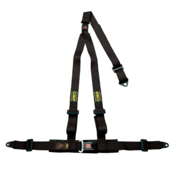 OMP DA509 Strada 3 safety harness with adjustable straps and quick-release buckle for motorsport safety.