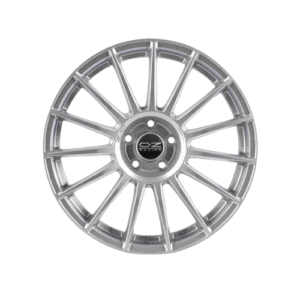 OZ Racing Superturismo LM 17 Alloy Wheel in Matt Silver on a black background.