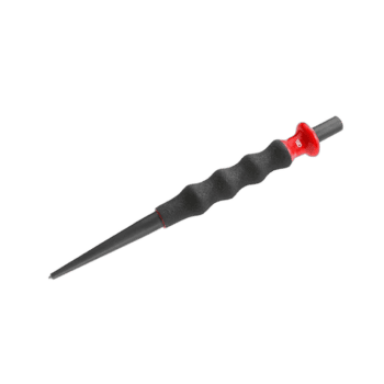 Facom sheathed punch tool with ergonomic grip and pointed tip for precise punching tasks.