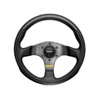 Momo Steering Wheel Team - Black Leather