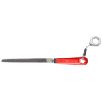 Facom half-soft triangular file with grip, ideal for precision metalwork and detailed filing tasks.