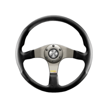 High-quality racing steering wheel from Grand Prix Racewear, designed for professional motorsport enthusiasts and drivers.