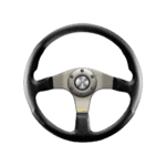 MOMO Steering Wheel Tuner - Leather - Black / Silver