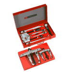 Facom general engineering puller kit U.102T in red case, ideal for precision mechanical work and repairs.