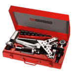 Facom U.103A medium power engineering puller kit in red case with various tools inside.
