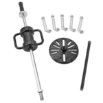 Universal joint pusher U.11M with multiple screws and a circular component for mechanical hub removal.