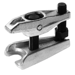 Close-up of a Facom U.16 ball joint puller tool in metallic finish, used for automotive suspension work.