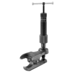 Facom hydraulic ball joint puller U.18H36 for automotive suspension repairs, featuring a sturdy design with a T-handle and adjustable clamp.