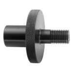 Close-up of a metallic separator tool with textured grip and threaded end, used for automotive or mechanical applications.